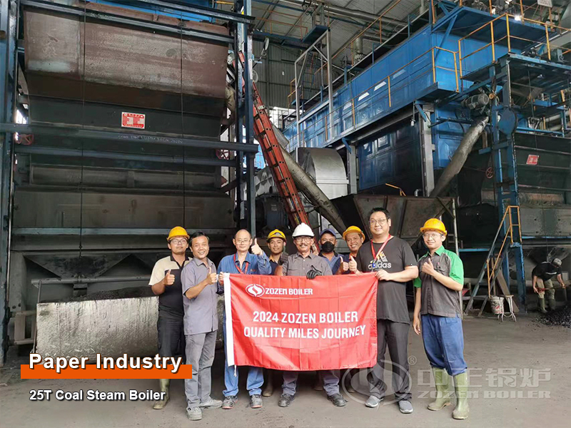 Indonesia Paper Mill 25 TPH Coal Fired Steam Boilers