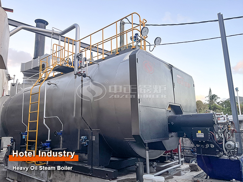 12-Ton Heavy Oil Fired Steam Boiler in Mauritius Hotel Industry