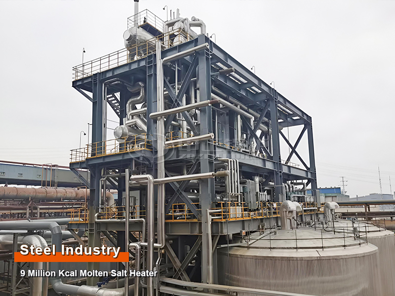 Steel Industry 9 Million Kcal Molten Salt Heater